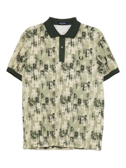 graphic-print polo shirt by FRED PERRY