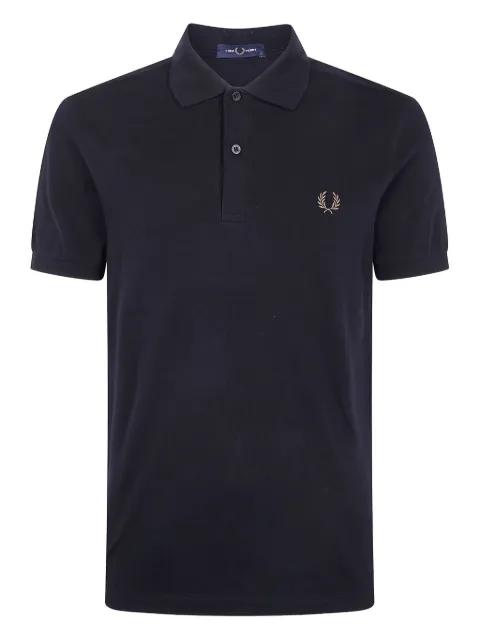 laurel-embroidered polo shirt by FRED PERRY