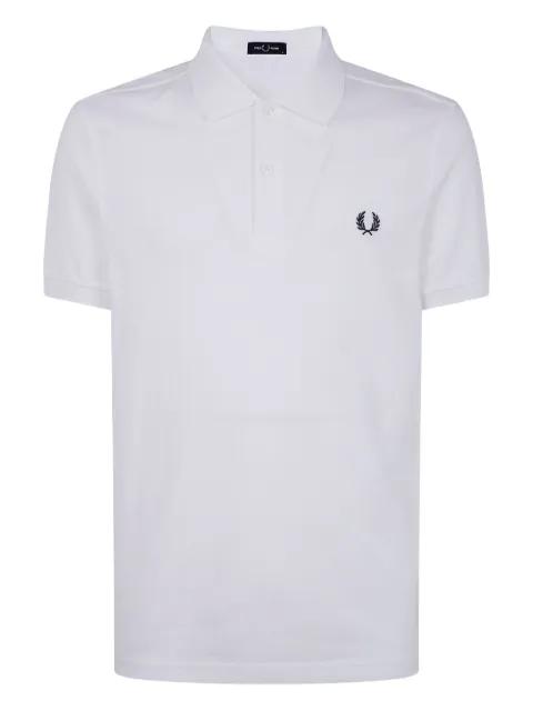 laurel wreath-embroidered polo shirt by FRED PERRY