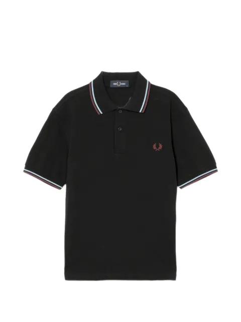 laurel-wreath short-sleeve polo shirt by FRED PERRY