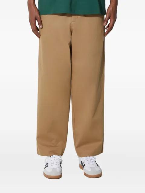 logo-embroidered cotton trousers by FRED PERRY