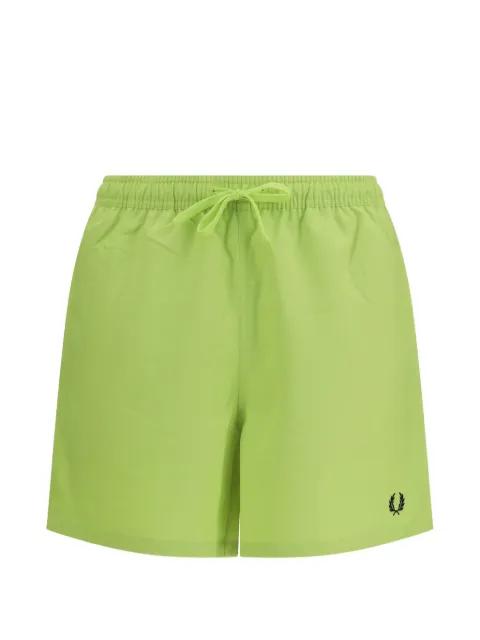 logo-embroidered drawstring swim shorts by FRED PERRY