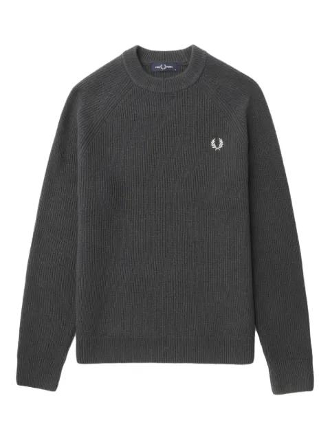 logo-embroidered sweater by FRED PERRY