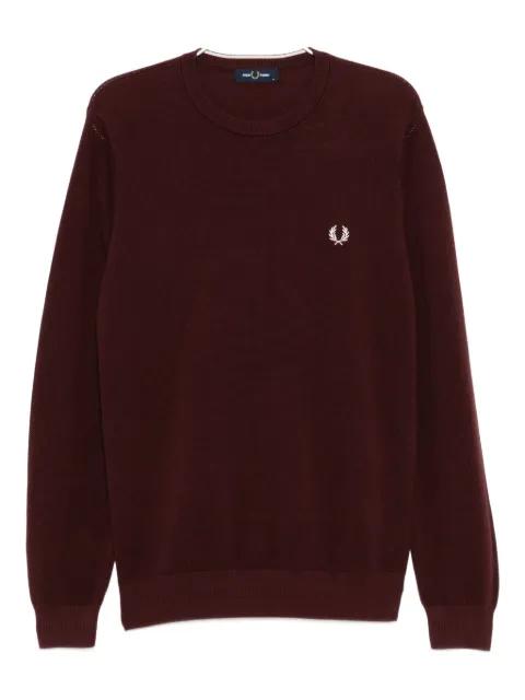 logo-embroidered sweatshirt by FRED PERRY
