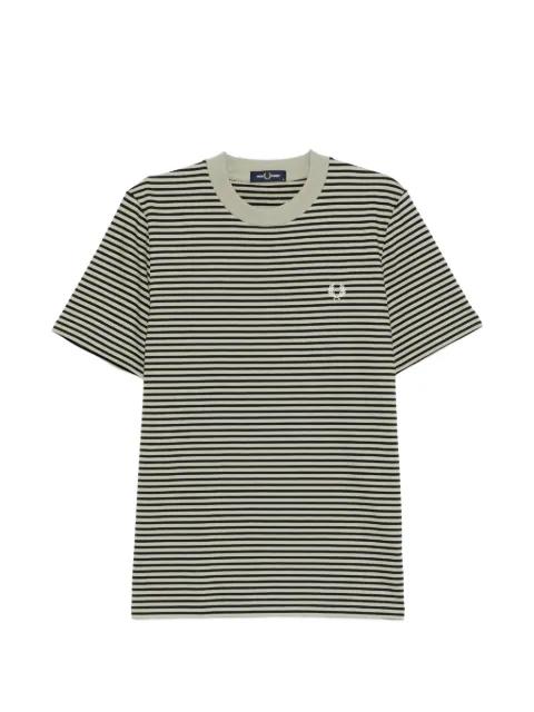 striped Laurel Wreath T-shirt by FRED PERRY