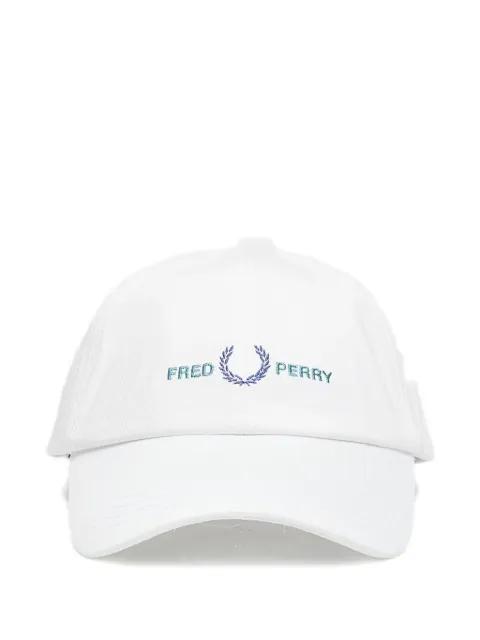 twill logo cotton cap by FRED PERRY