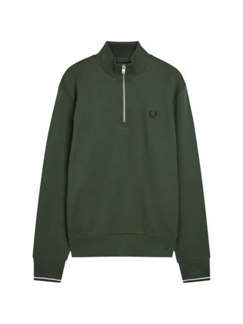 zip detail sweatshirt by FRED PERRY