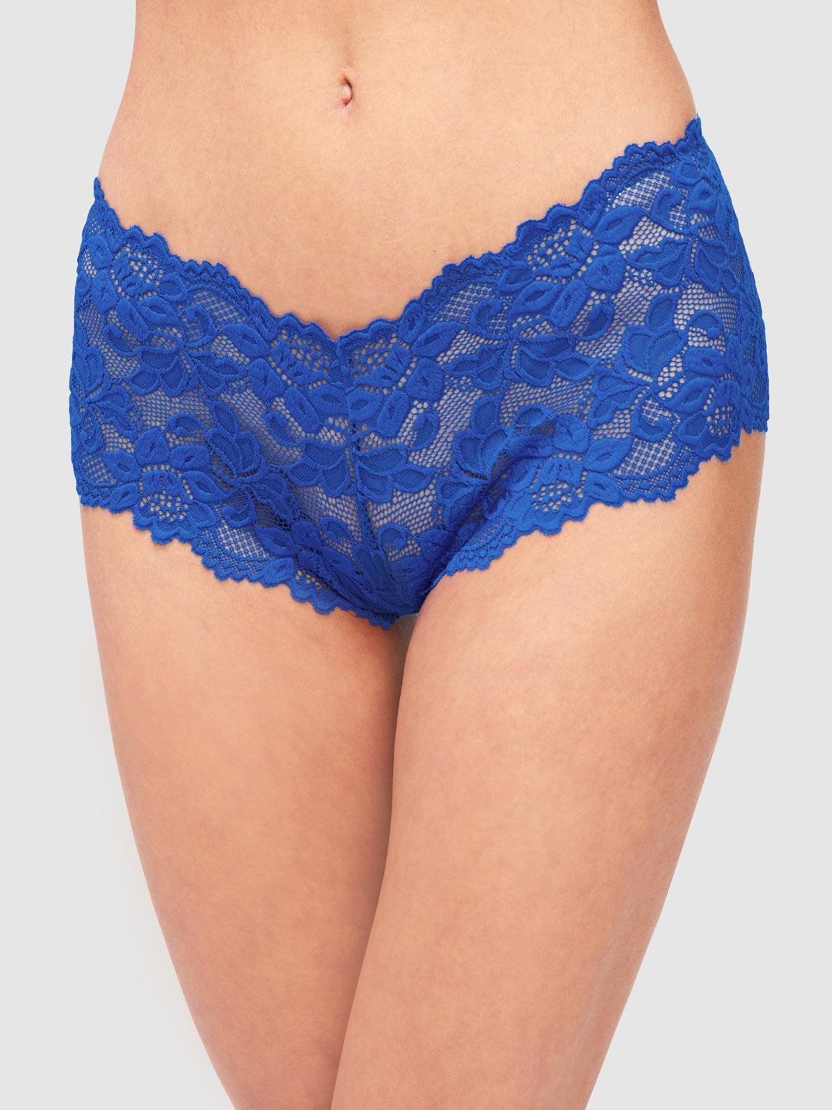 Jessica Lace Cheeky in Princess Blue by FREDERICK'S OF HOLLYWOOD
