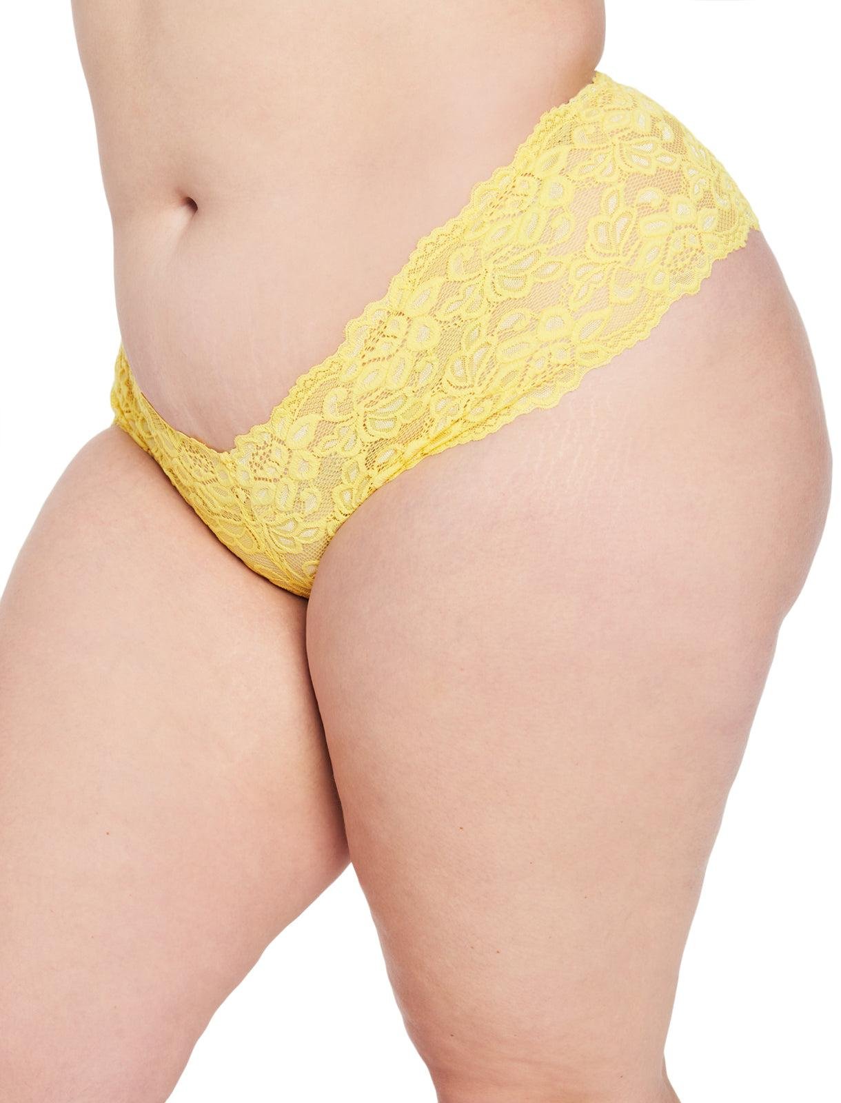 Jessica Lace Cheeky in Snapdragon/Pristine by FREDERICK'S OF HOLLYWOOD