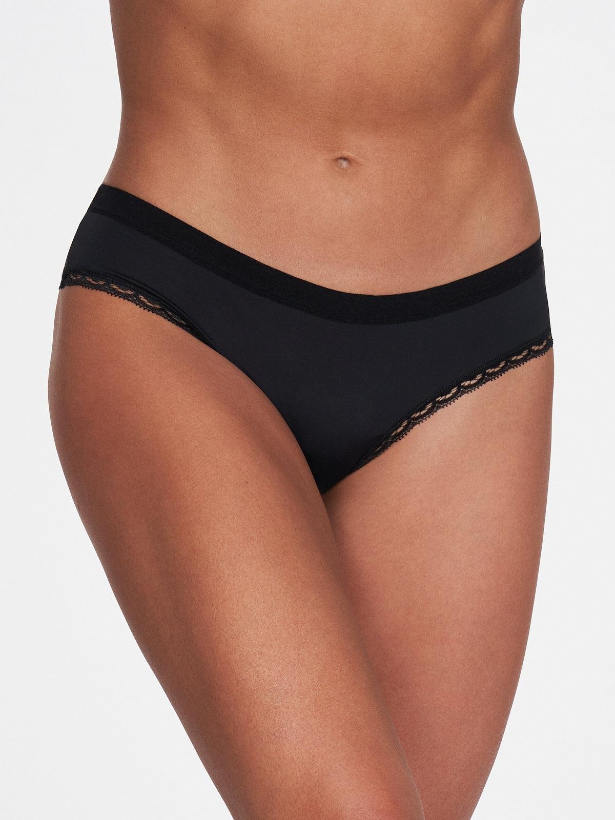 Kira Microfiber Cheeky in Black by FREDERICK'S OF HOLLYWOOD