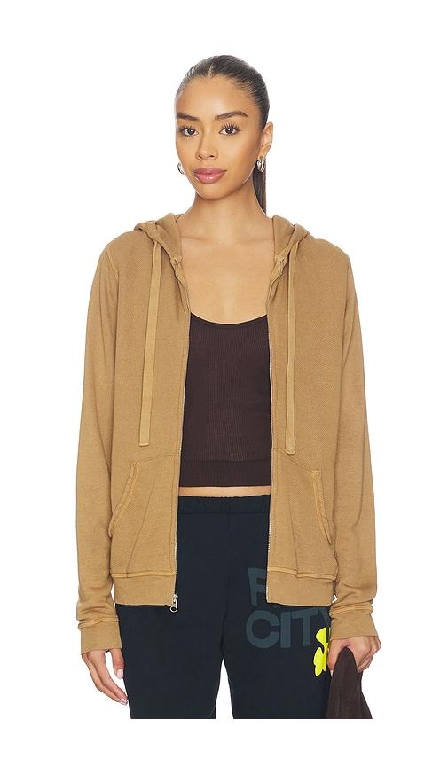 Free City Superfluff Lux Zip Hoodie in Brown by FREE CITY