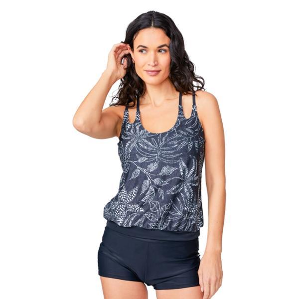 Double-Strap Cutout Swimsuit Top by FREE COUNTRY