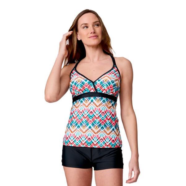 Macrome Back Tankini Swimsuit Top by FREE COUNTRY