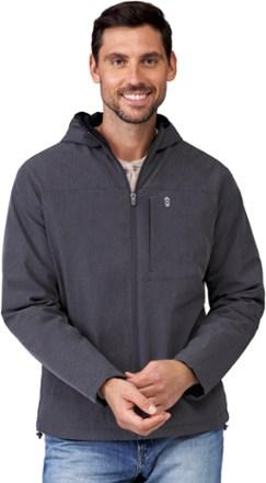 Melange Stretch Full-Zip Hoodie by FREE COUNTRY