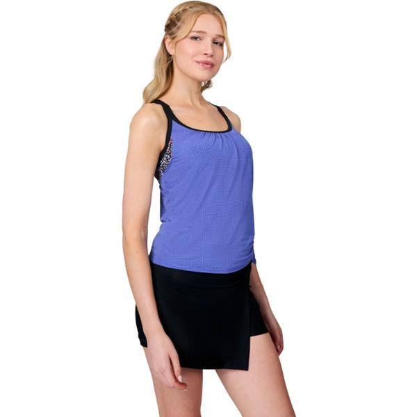 Side Tie Blouson Tankini Swimsuit Top by FREE COUNTRY