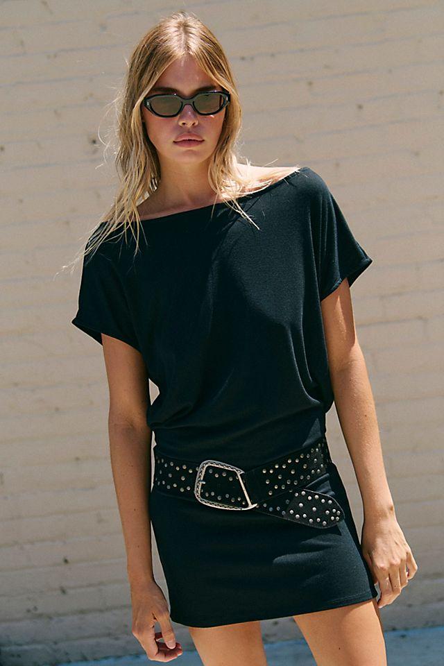 Good Feels Short-Sleeve Mini Dress by FREE-EST | FREE PEOPLE