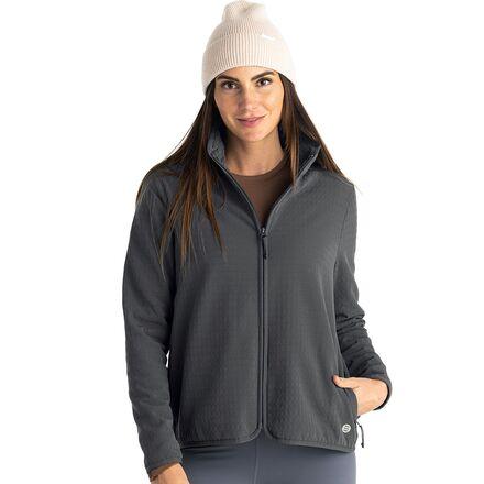 Gridback Fleece Snap Pullover by FREE FLY