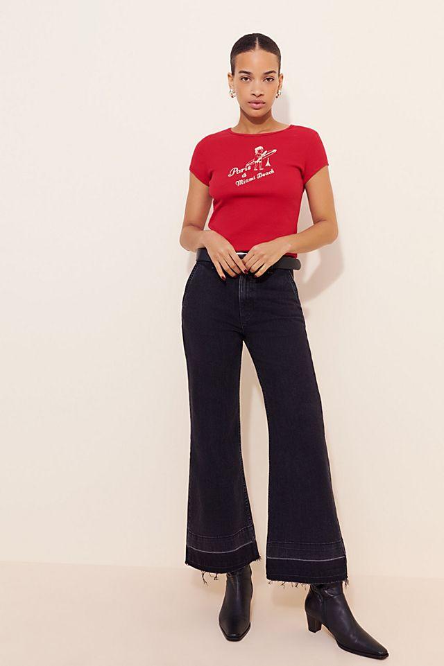 ASKK Cropped Wide-Leg Trouser Jeans Secondhand by FREE PEOPLE