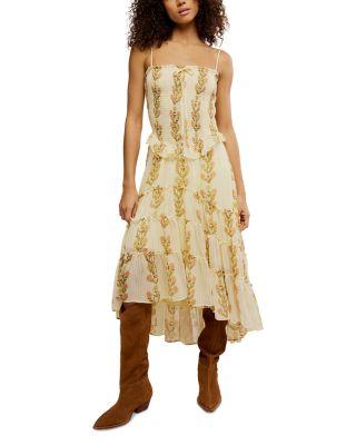 Alejandra Floral Midi Dress by FREE PEOPLE