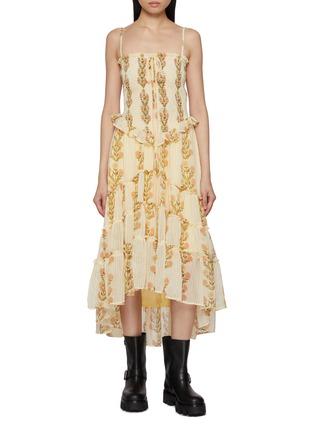 Alejandra Floral Print Midi Dress by FREE PEOPLE