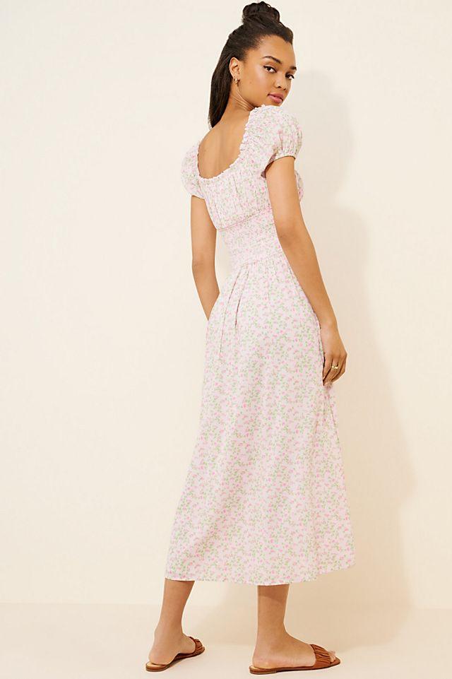 Amy Jane London Wisteria Floral Midi Dress Secondhand by FREE PEOPLE