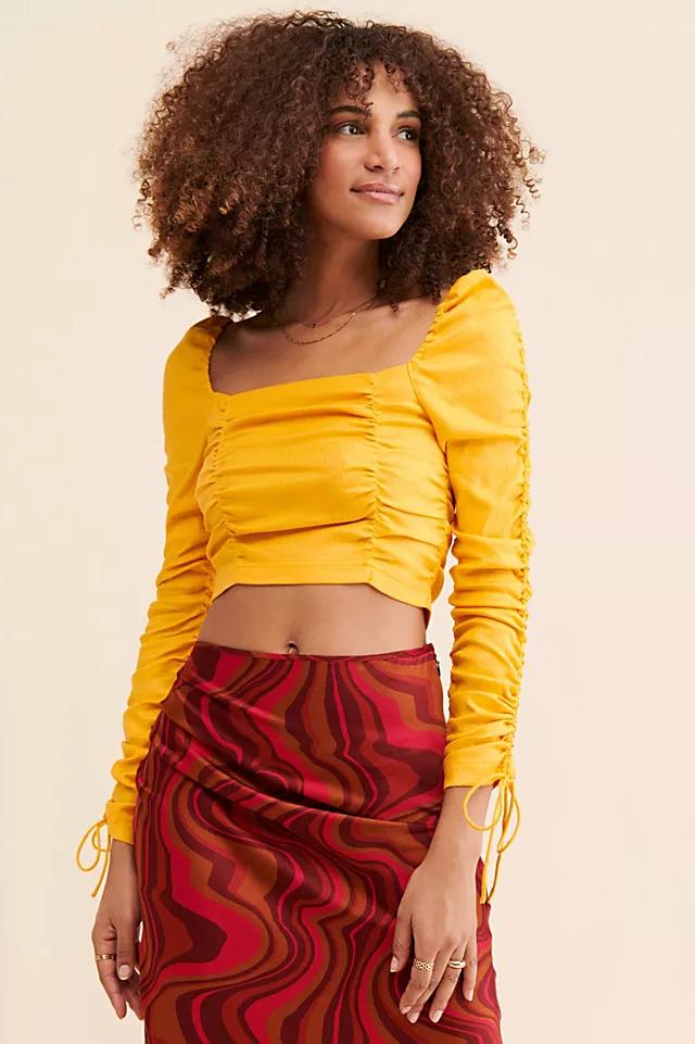Audette Roma Ruched Top by FREE PEOPLE