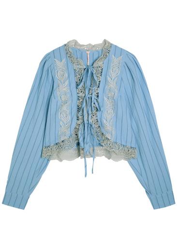 Bali Jude embroidered cotton blouse by FREE PEOPLE