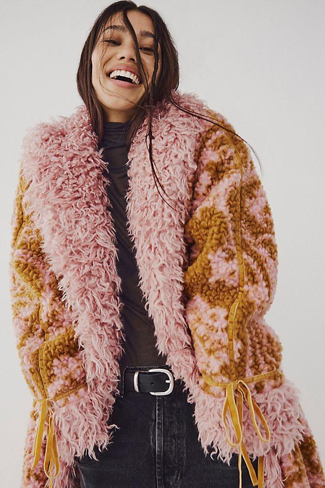 Bali True North Faux Fur Coat by FREE PEOPLE