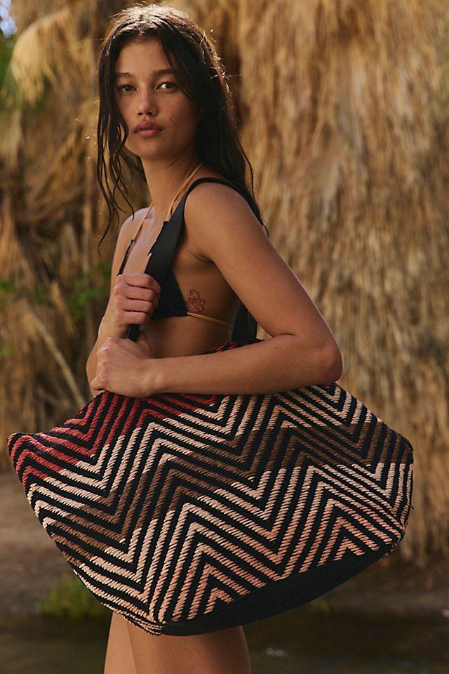 Beach Day Chevron Tote by FREE PEOPLE