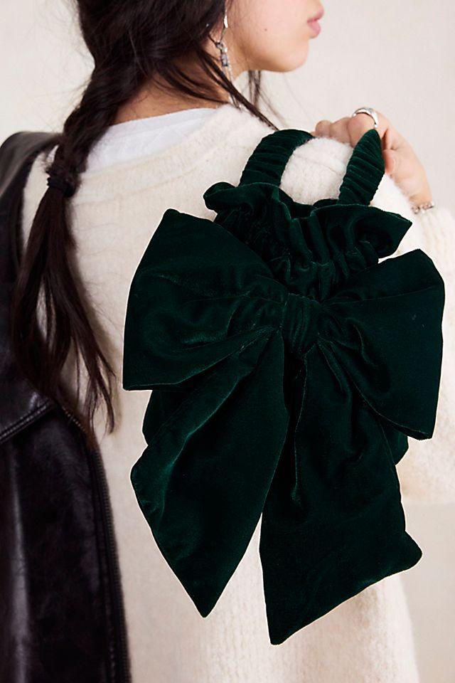 Belle Velvet Bow Bag by FREE PEOPLE