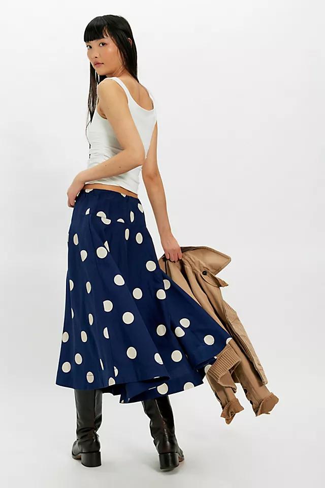 Betty Drop-Waist Midi Skirt by FREE PEOPLE