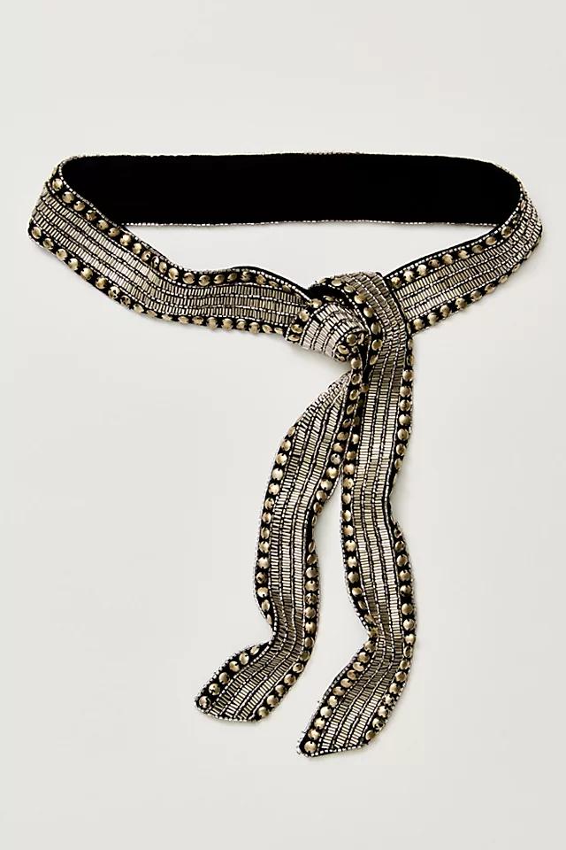 Billie Embellished Skinny Scarf by FREE PEOPLE