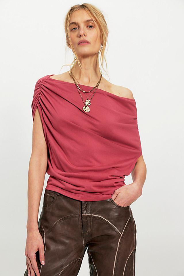 Blake Off-The-Shoulder Draped Top by FREE PEOPLE