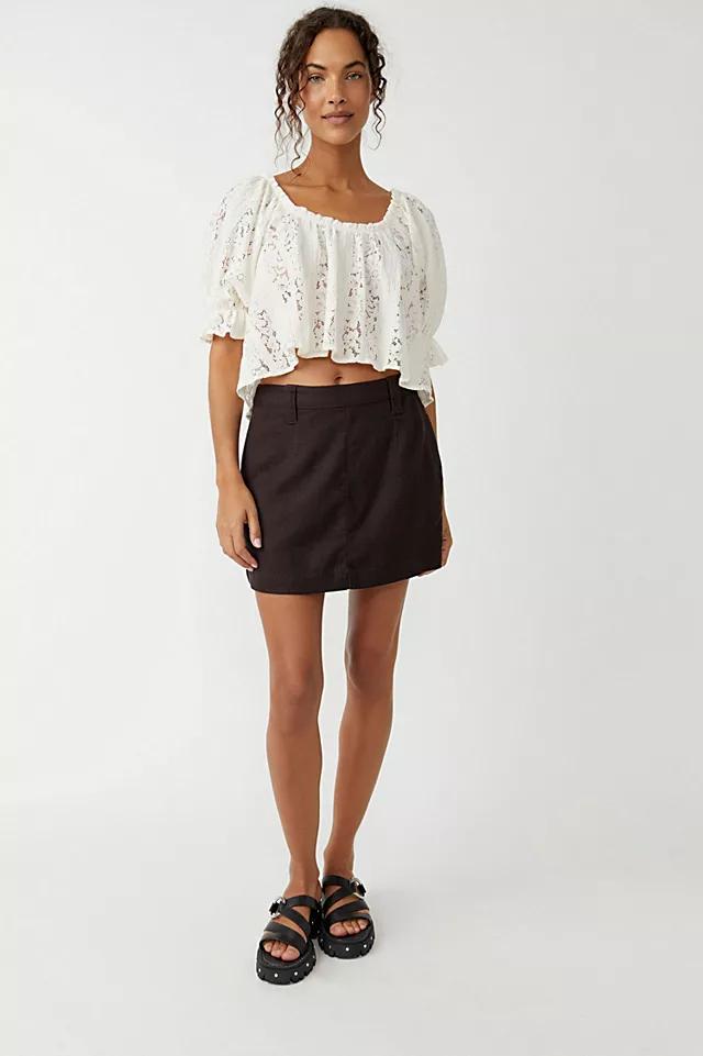 Can't Blame Me Mini Skirt by FREE PEOPLE