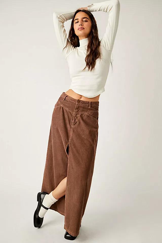 Come As You Are Corduroy Maxi Skirt by FREE PEOPLE