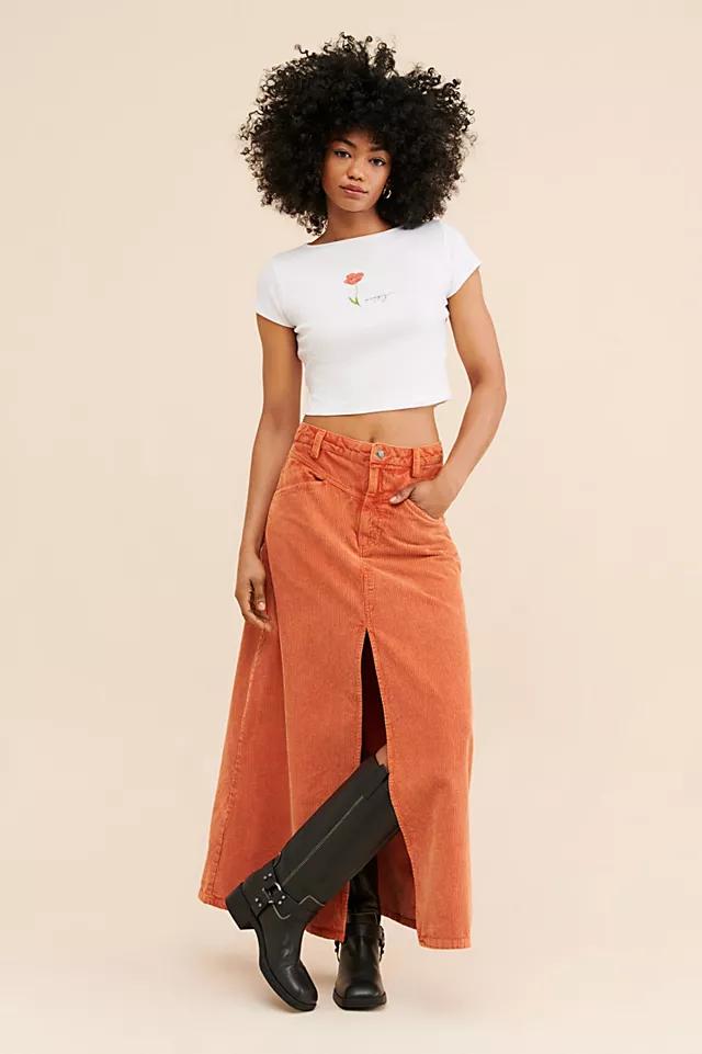 Come As You Are Corduroy Maxi Skirt by FREE PEOPLE