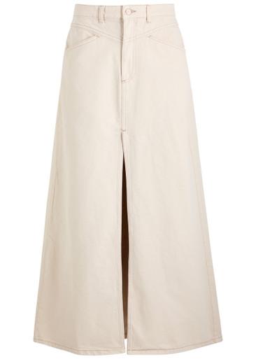 Come As You Are denim maxi skirt by FREE PEOPLE