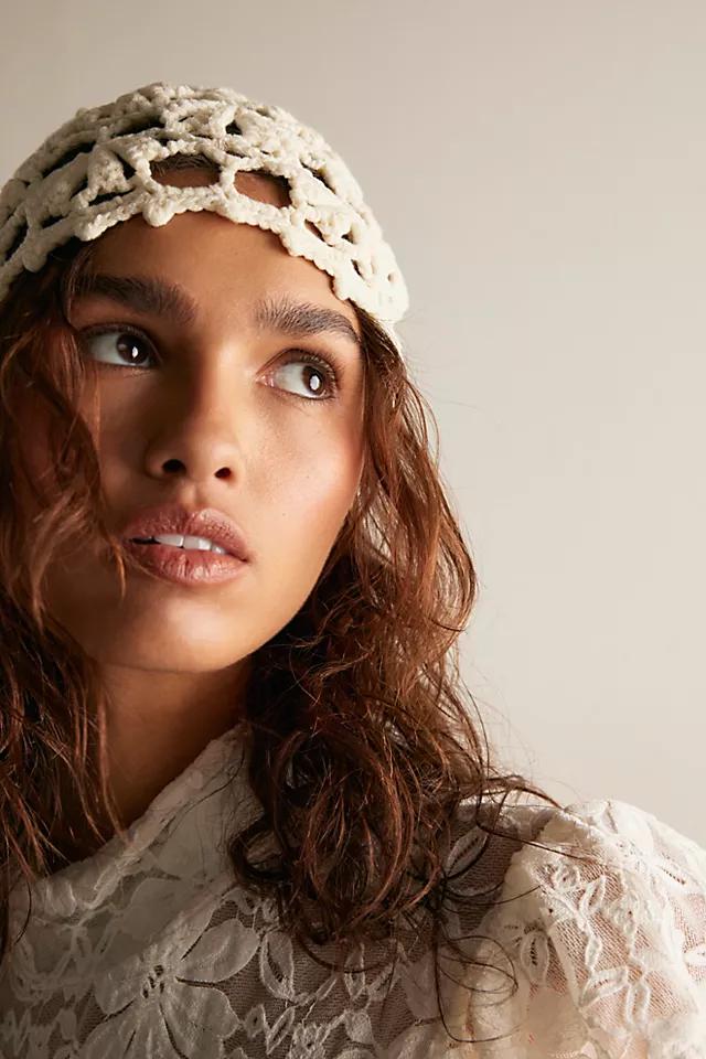 Cora Crochet Cap by FREE PEOPLE