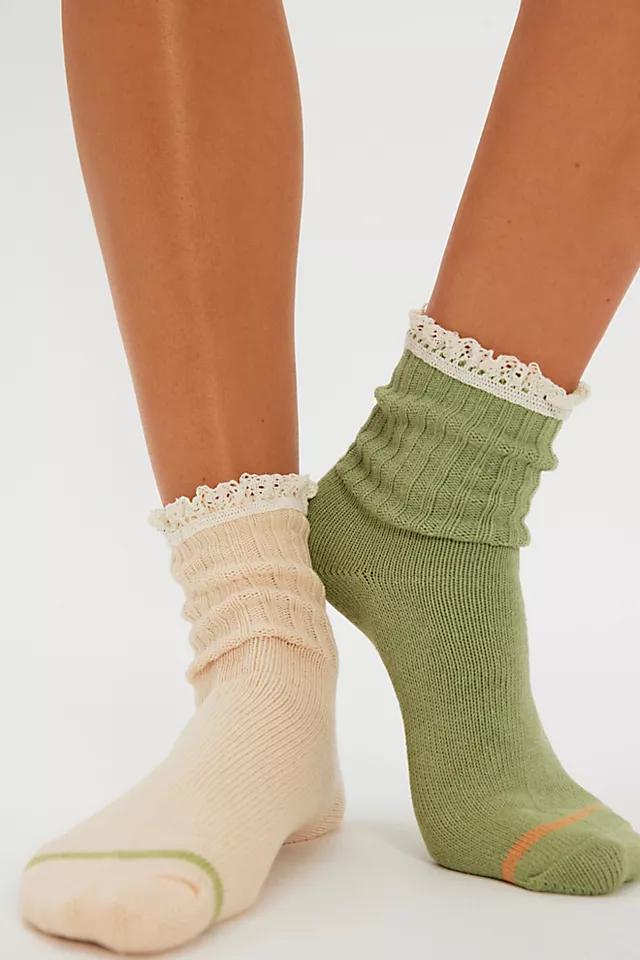 Crochet Trouser Socks by FREE PEOPLE