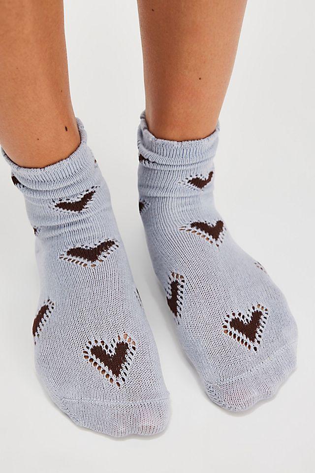Cupids Bow Socks by FREE PEOPLE