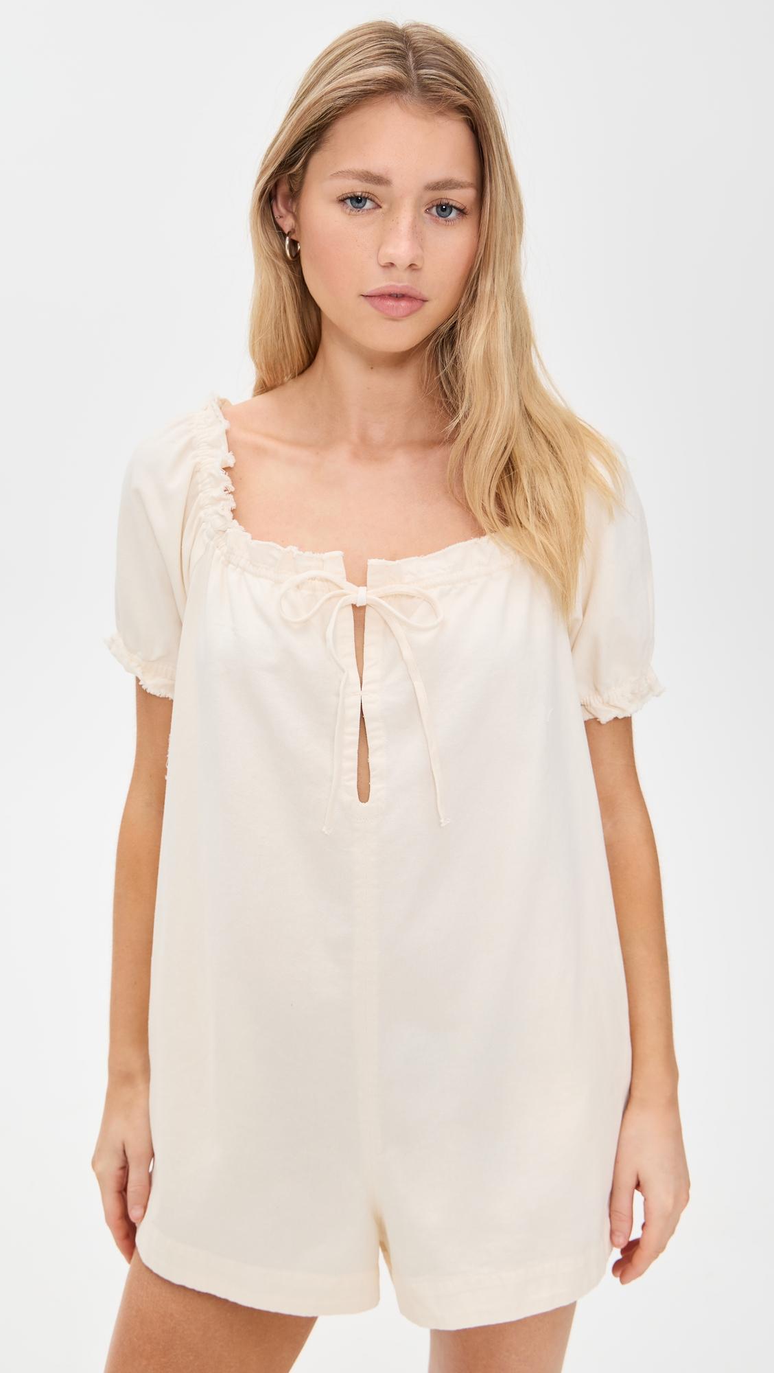 Daisy Denim Babydoll Romper by FREE PEOPLE