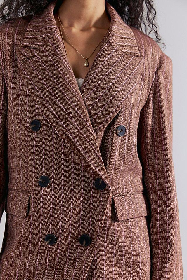 Dean Double-Breasted Blazer by FREE PEOPLE