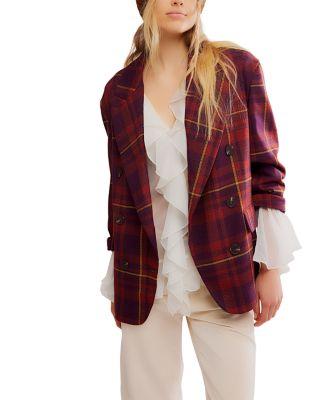 Dean Double Breasted Blazer by FREE PEOPLE