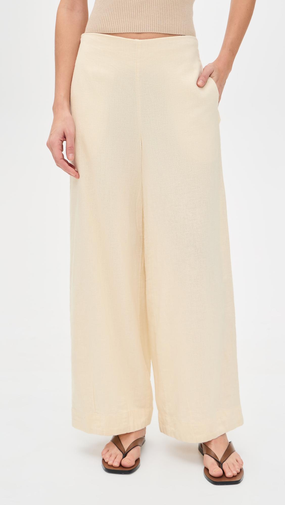 Demi Cotton Linen Pants by FREE PEOPLE