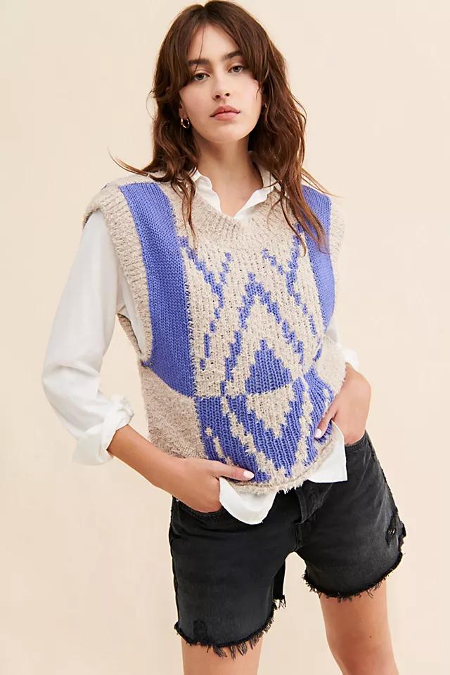 Diamonds For Days Vest by FREE PEOPLE