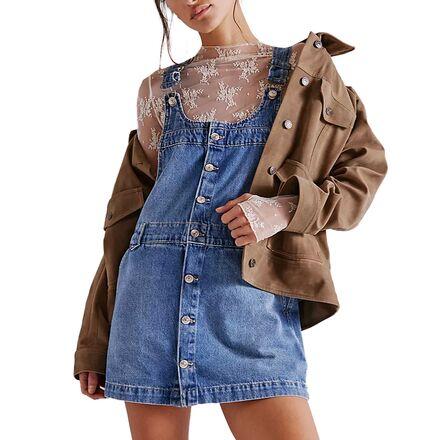Edie Denim Skirtall by FREE PEOPLE