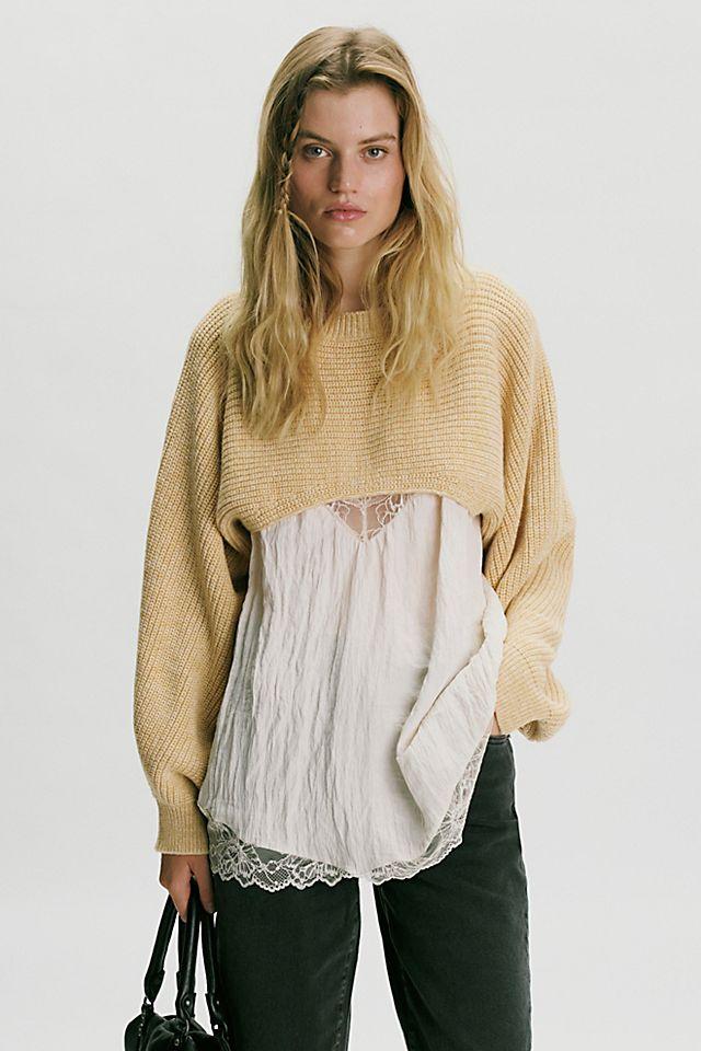 Emery Knitted Bolero by FREE PEOPLE