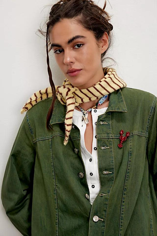 Essential Triangle Striped Scarf by FREE PEOPLE