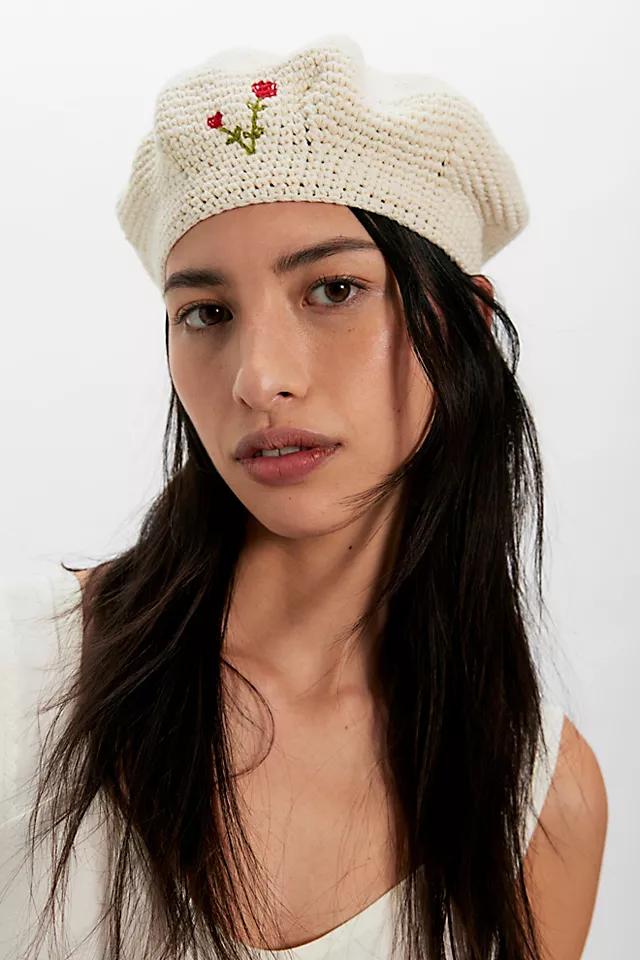 Evermore Crochet Beret by FREE PEOPLE