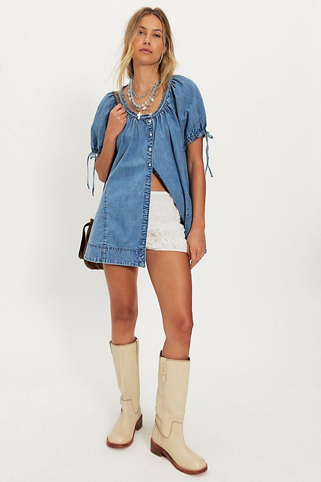 Farley Chambray Tunic by FREE PEOPLE